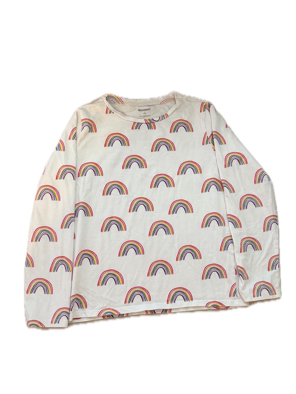 Gymboree Girls Rainbow Print Long Sleeve Top Size 8 EUC